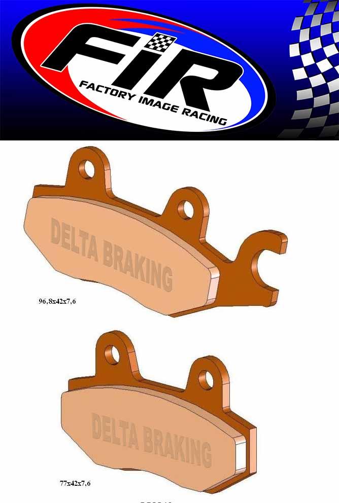 Dirt Racing Only Do the 39-165 1mm Thicker, Brake Pads Sintered Metal Hs, Db2340-n