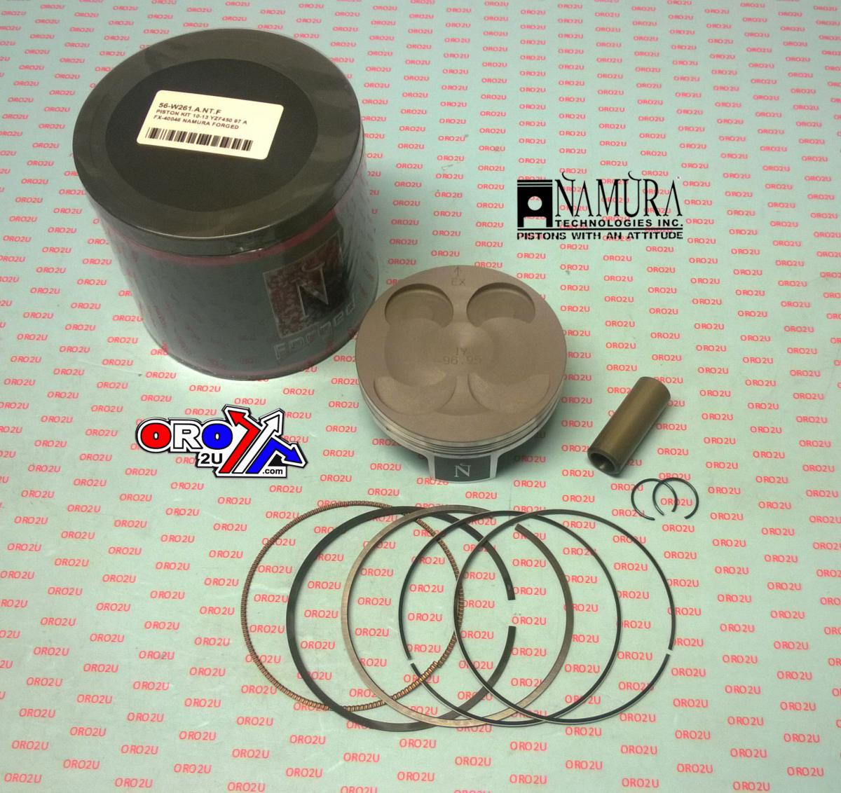 Namura Technologies Piston Kit 10-13 YZF450 97 a, FX-40046 Namura Forged