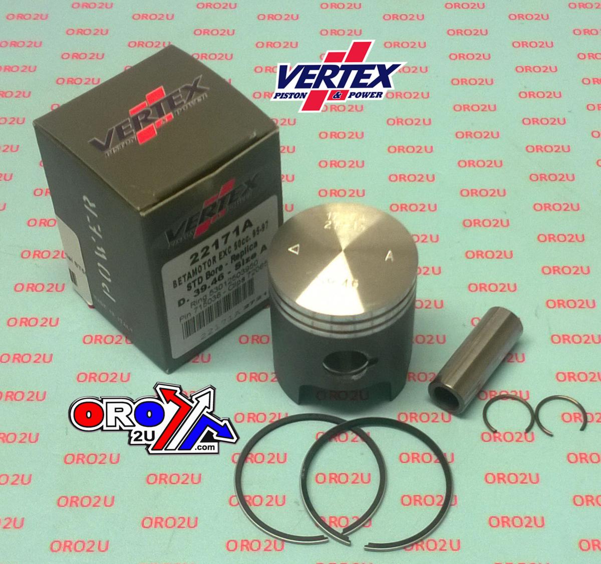 Vertex Piston Kit Vertex 39.5 B Beta Motor Rk6/k50 94-97, Vertex 22171b KTM EXC50