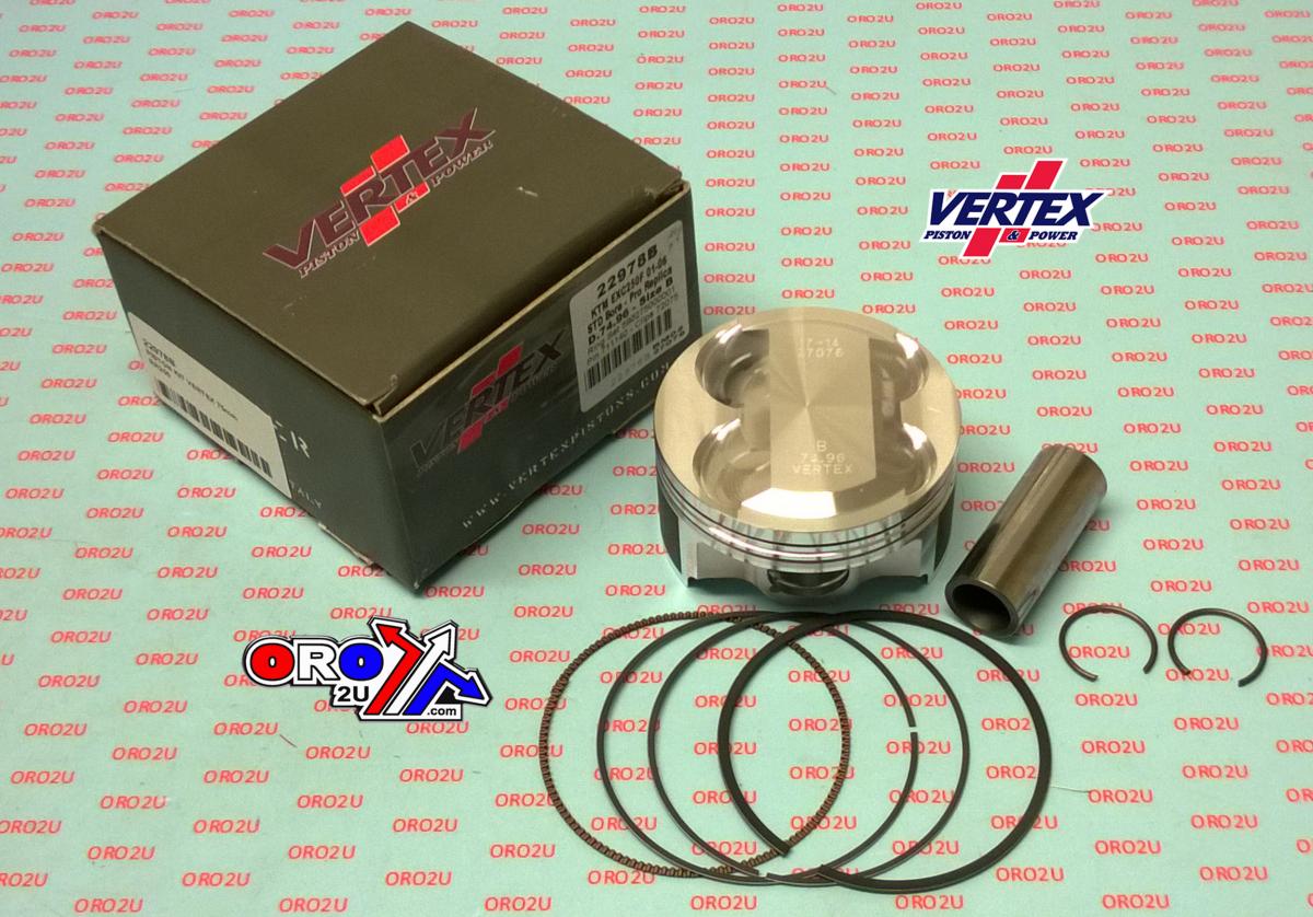 Vertex Piston Kit Vertex 75.0 C Beta Rr 250 05-07, Vertex 22978c KTM EXC 250 01-06 Compr 12,0:1