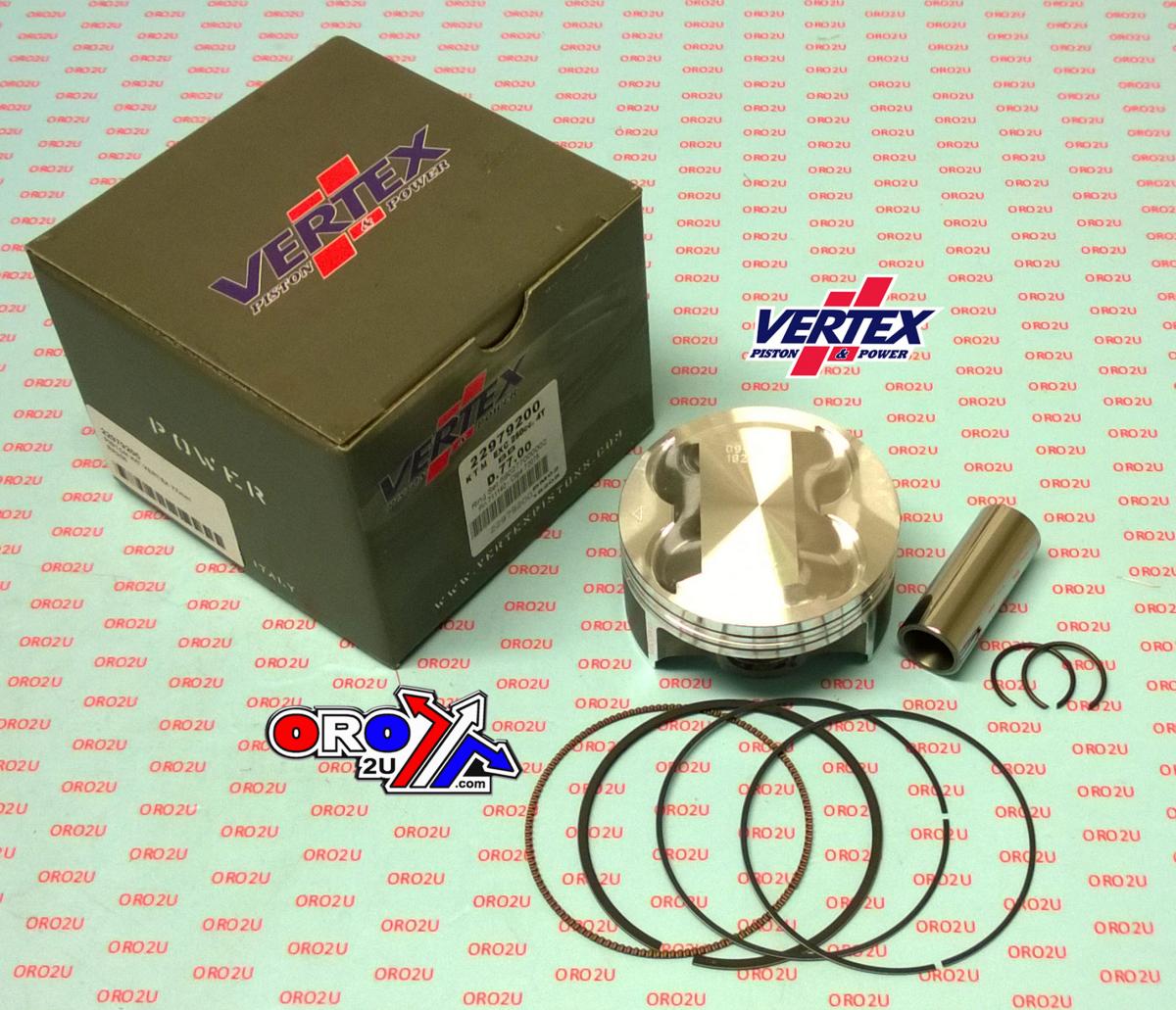 Vertex Piston Kit Vertex 77.0 Beta Rr 250 05-07 Os +2.00, Vertex 22797200 KTM EXC 250 01-06 Big Bore