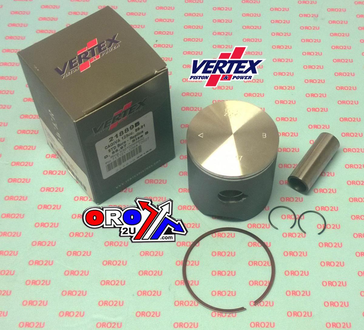 Vertex Piston Kit Vertex a 56 Cagiva Cross 125 88-91, Vertex 21889a Husky CR/WR 125 88-91