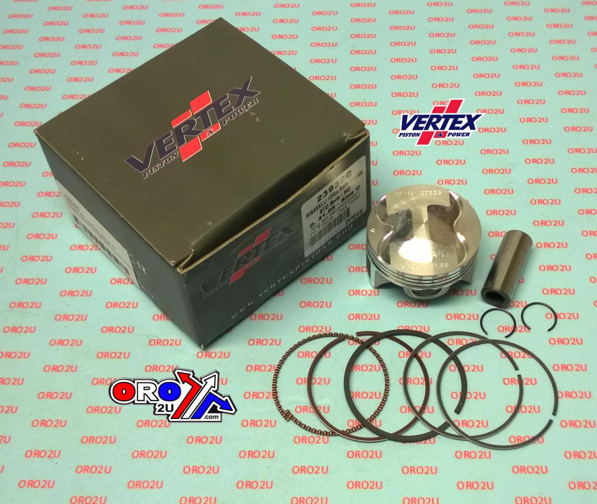 Vertex Piston Kit Vertex 52.0 B Fantic TZ170 Liquid Cooling, Vertex 23935b Hm Moto Crm 125 Hc Compr 14,1:1