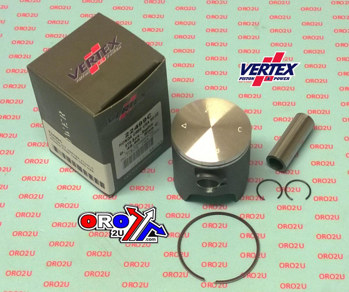 Vertex Piston Kit Vertex 47.0 B Honda CR 80 86-02 Usa, Vertex 22499b