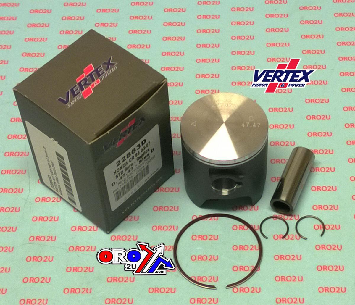 Vertex Piston Kit Vertex 47.5 a Honda CR 85 03-07, Vertex 22863a