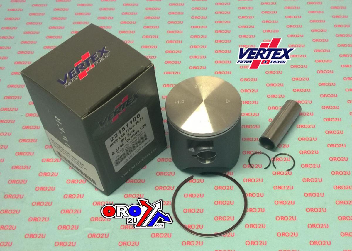 Vertex Piston Kit Vertex 54.0 D Honda CR 125 90-91, Vertex 22151d