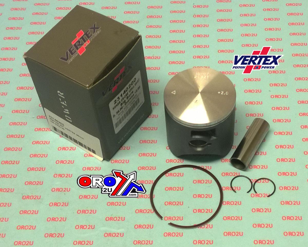 Vertex Piston Kit Vertex 54.5 Honda CR/cre 125 05-07, Vertex 23140050 Os +0.50