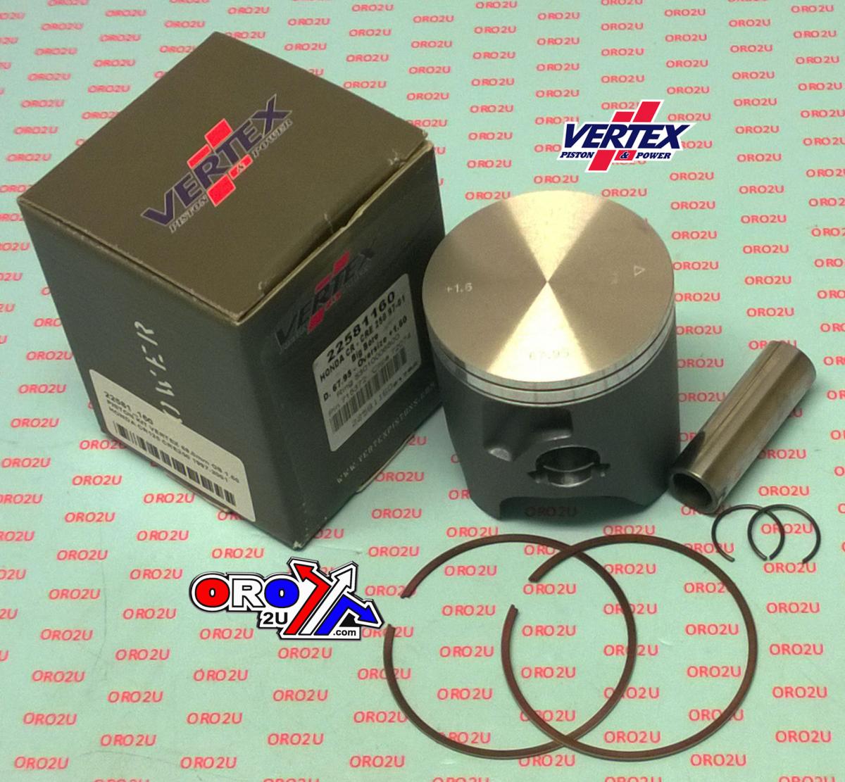 Vertex Piston Kit Vertex 66.4 a Honda CR/cre 250 97-01, Vertex 22581a