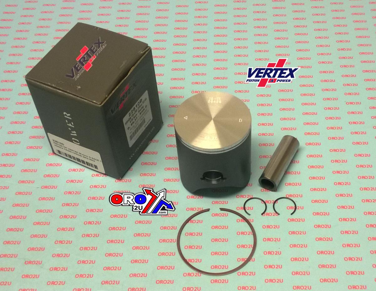 Vertex Piston Kit Vertex 66.4 D Honda CR/cre 250 02-04 Race, Vertex 22810d Single Ring