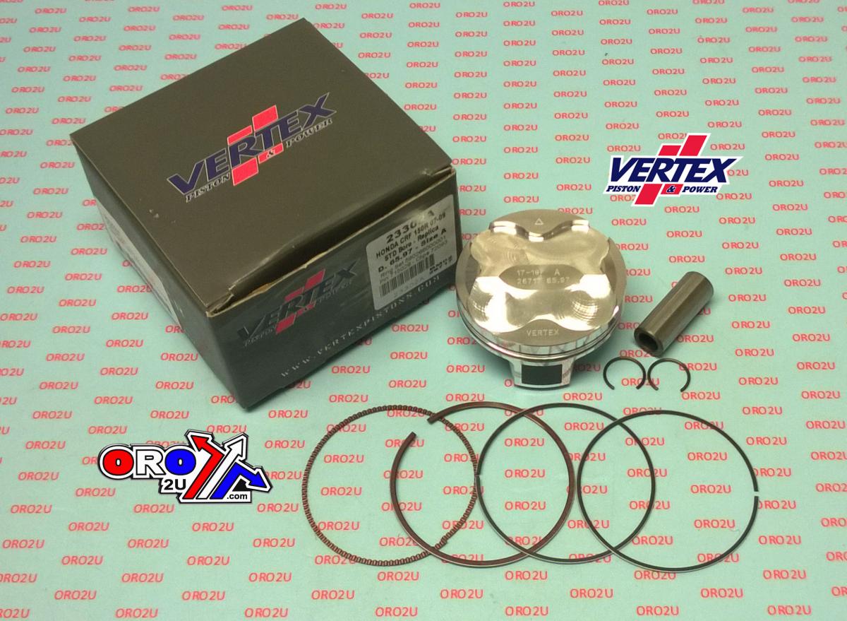Vertex Piston Kit Vertex 66.0 a Honda CRF 150 07-09, Vertex 23302a Compr 11,7:1