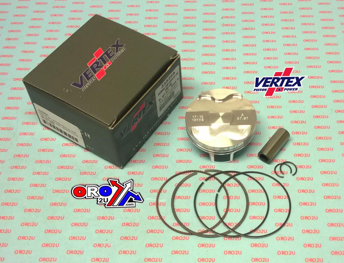 Vertex Piston Kit Vertex 68.0 a Honda CRF 150 07-09, Vertex 23520a Os +2.00 Big Bore Compr 11,7:1