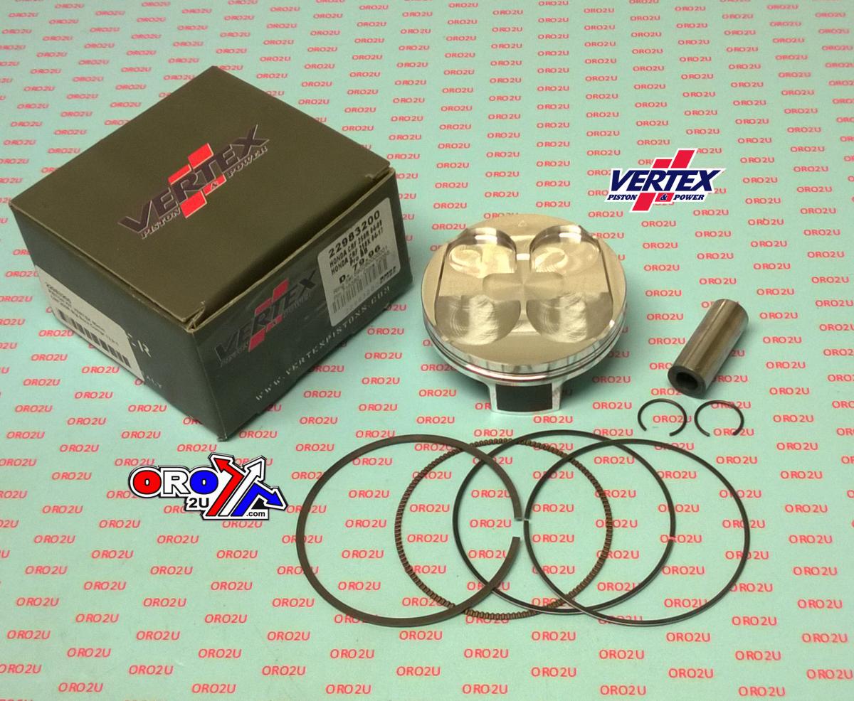 Vertex Piston Kit Vertex 80.0 Honda CRF 250 R/x 04-17, Vertex 22983200 Big Bore Os +2.00 Compr 13,0:1