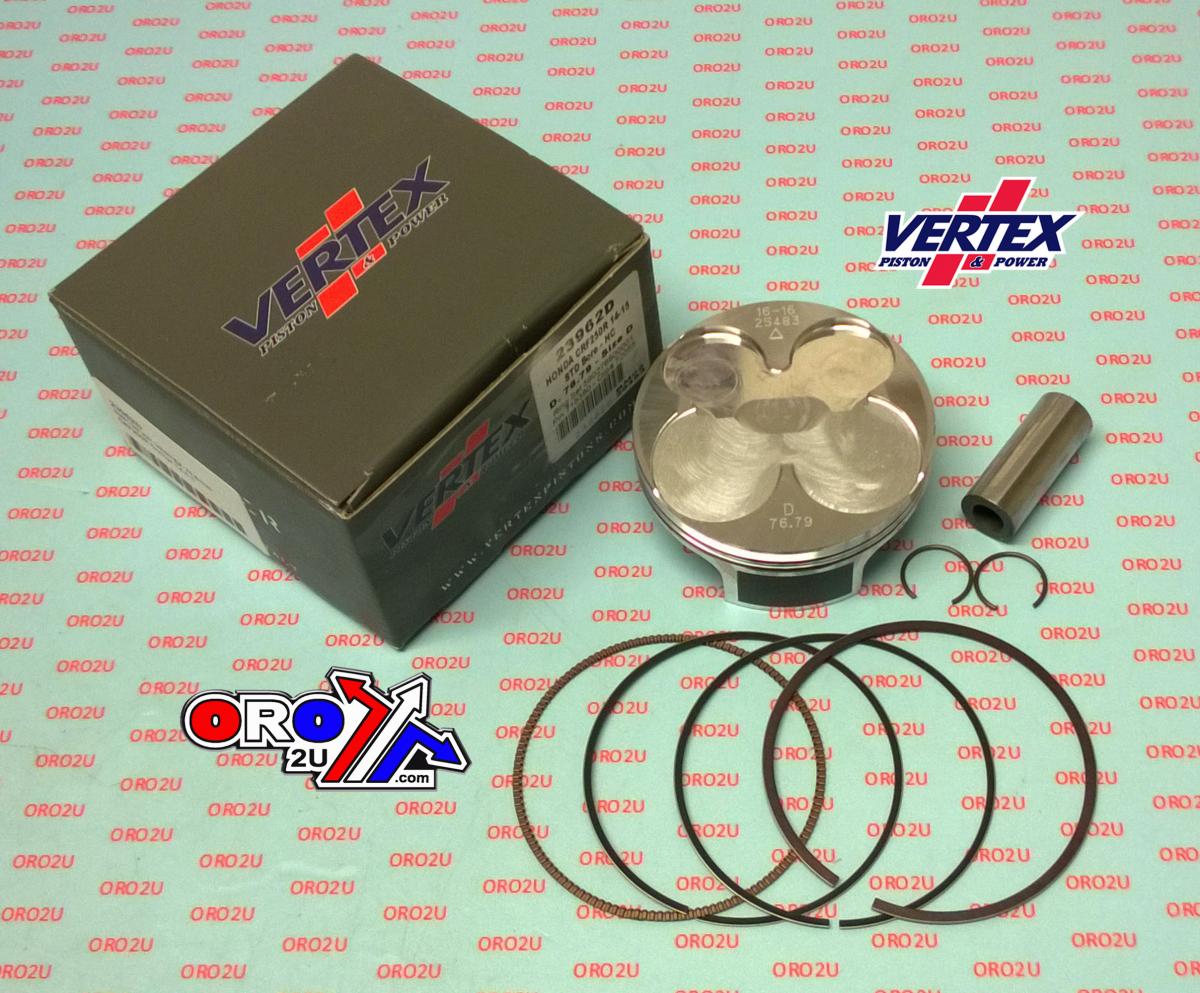 Vertex Piston Kit Vertex 76.8 C Hc Honda CRF 250 14-15, Vertex 23962c Hc Compr 14,1:1