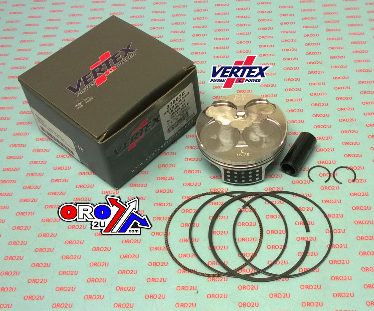 Vertex Piston Kit Vertex 76.8 a Gp Honda CRF 250 14-15, Vertex 23963a Hc Compr 14,6:1 Gp Racers Choice