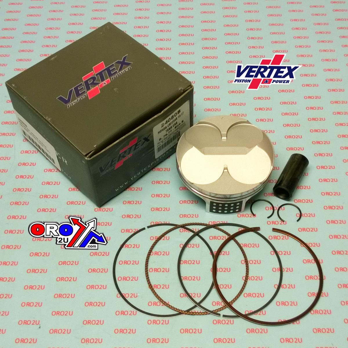 Vertex Piston Kit Vertex 76.8 B Hc Honda CRF 250 15-17, Vertex 24080b Us-pro Hc Compr 13,9.1