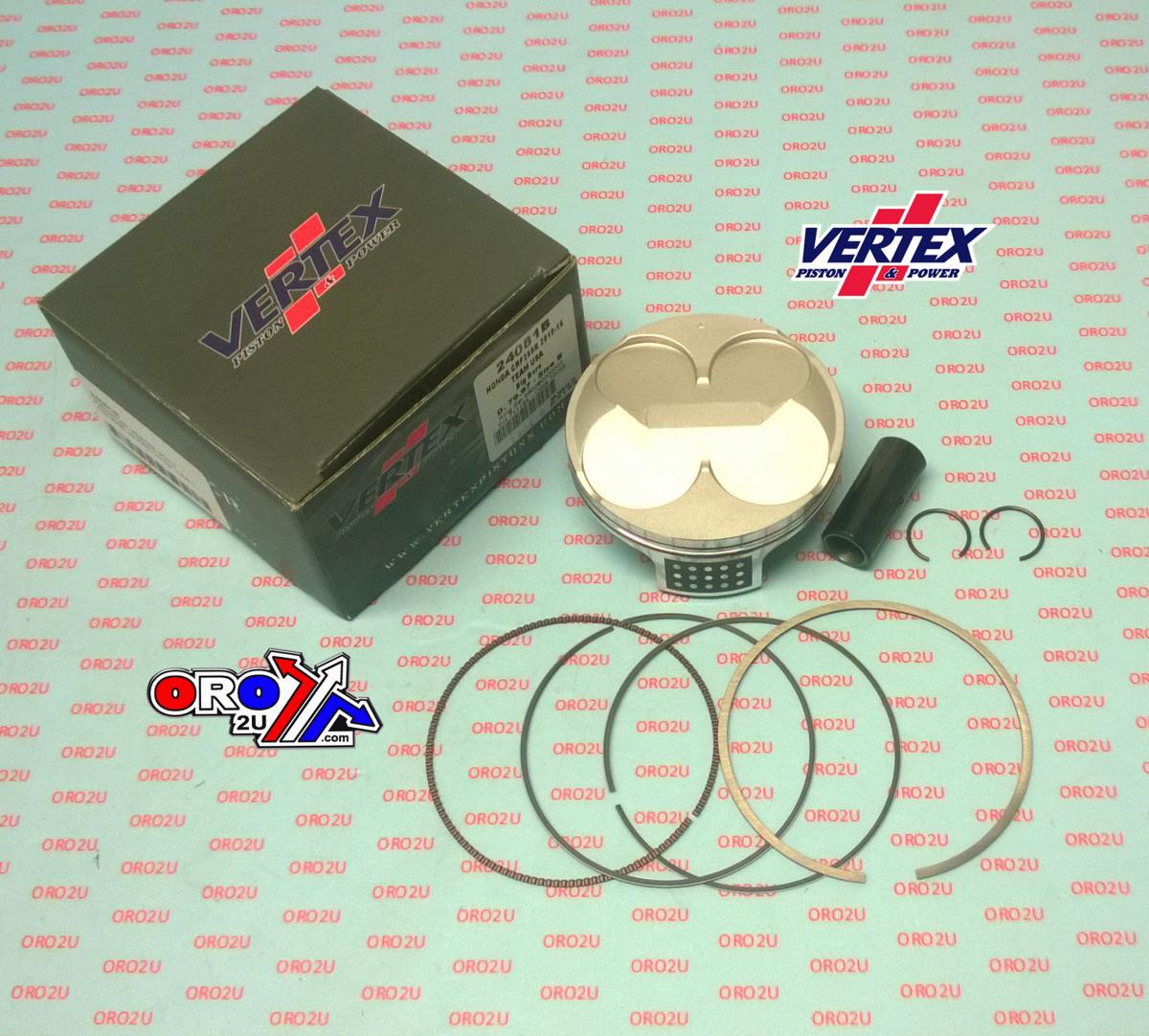 Vertex Piston Kit Vertex 80.0 a Honda CRF 250 15-17, Vertex 24081a Os+3:20 Big Bore Us-pro Compr 14,6:1
