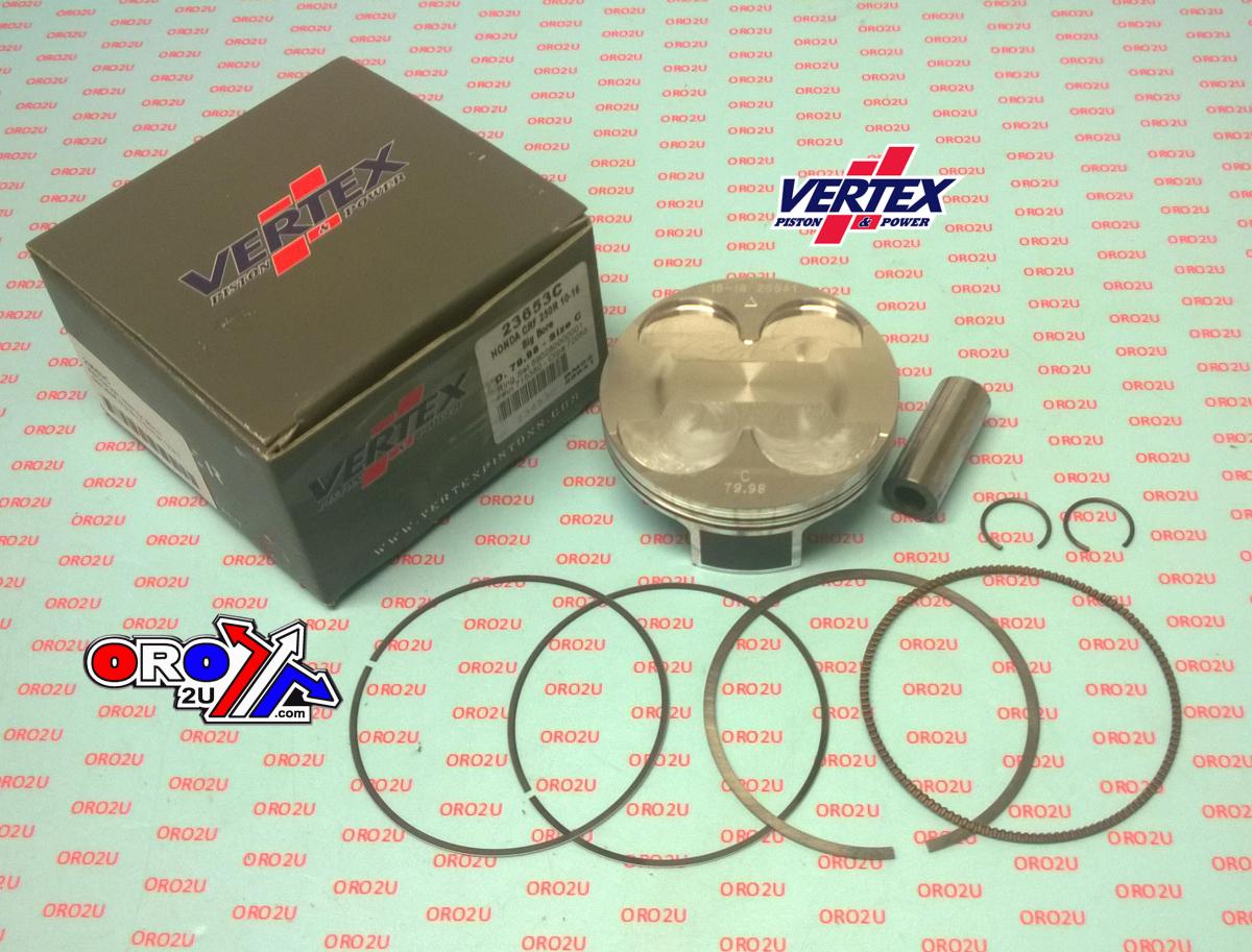 Vertex Piston Kit Vertex 80.0 C Honda CRF 250 10-17, Vertex 23653c Os+3.20 Big Bore Compr 13,3:1
