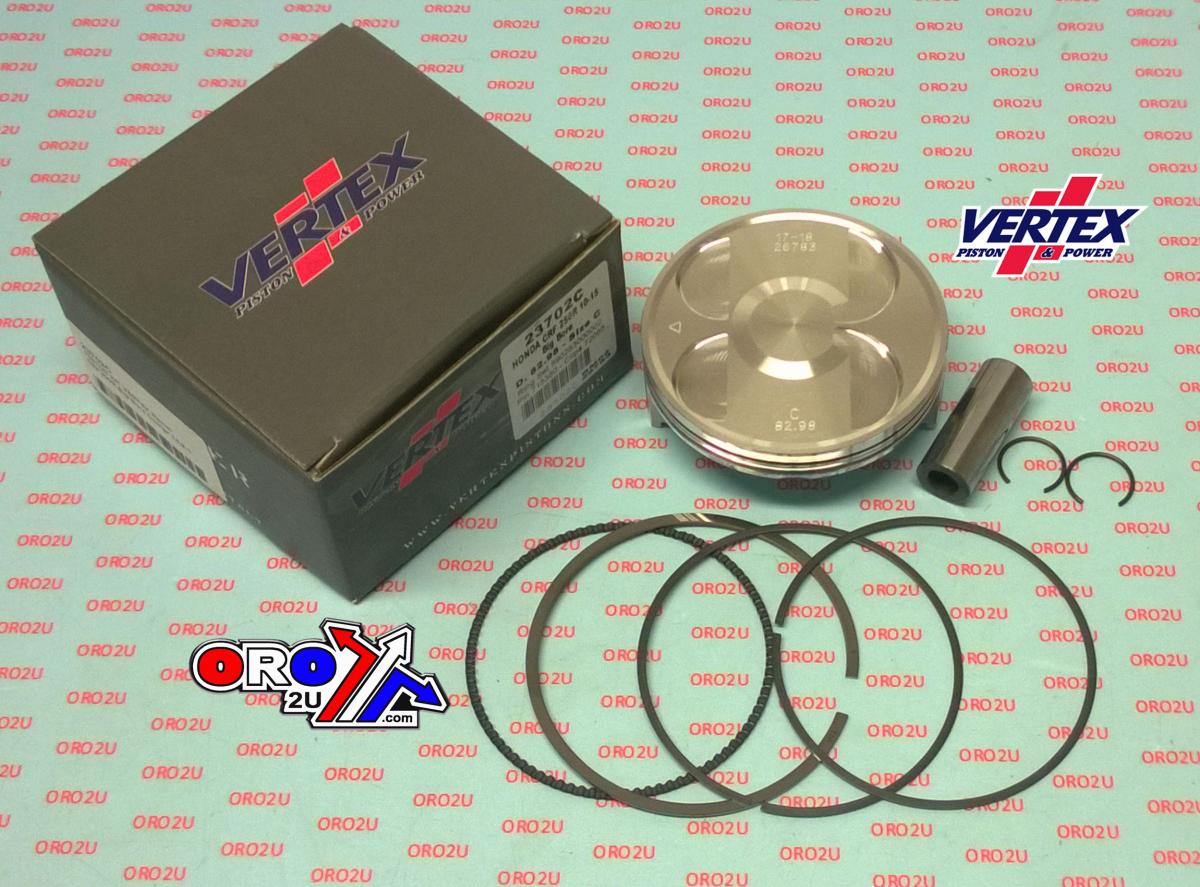 Vertex Piston Kit Vertex 83.0 B Honda CRF 250r 10-17, Vertex 23702b Os+5.20 Big Bore Compr 13,2:1