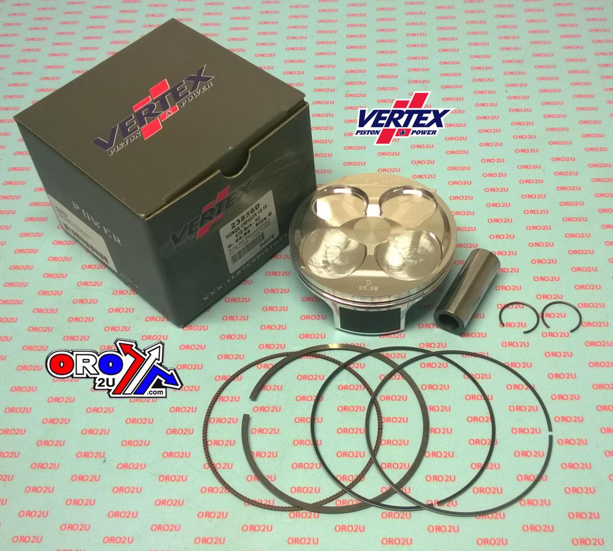 Vertex Piston Kit Vertex 96.0 B Hc Honda CRF 450r 13-16, Vertex 23856b Hc Compr 13,2:1