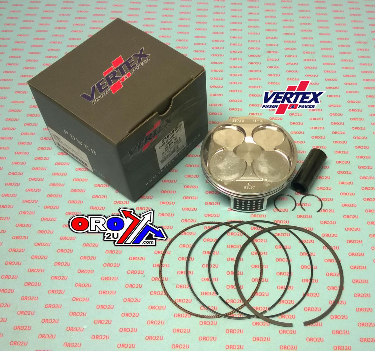 Vertex Piston Kit Vertex 96.0 a Gp Honda CRF 450 13-16, Vertex 23869a Hc Compr 13,6:1 Gp Racers Choice