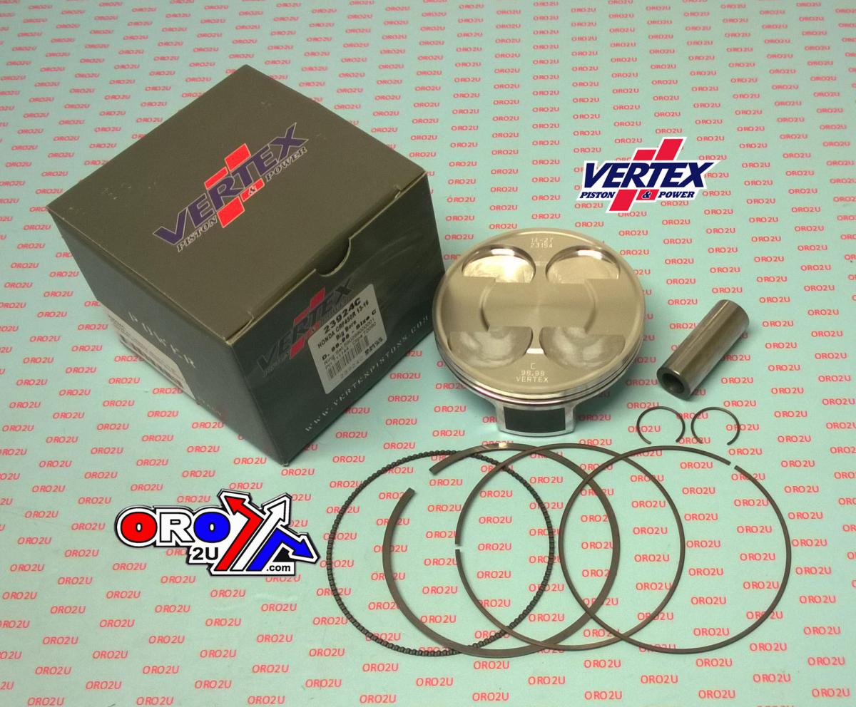 Vertex Piston Kit Vertex 99.0 a Honda CRF 450 13-16, Vertex 23924a Os+3:00 Big Bore Compr 13,6:1