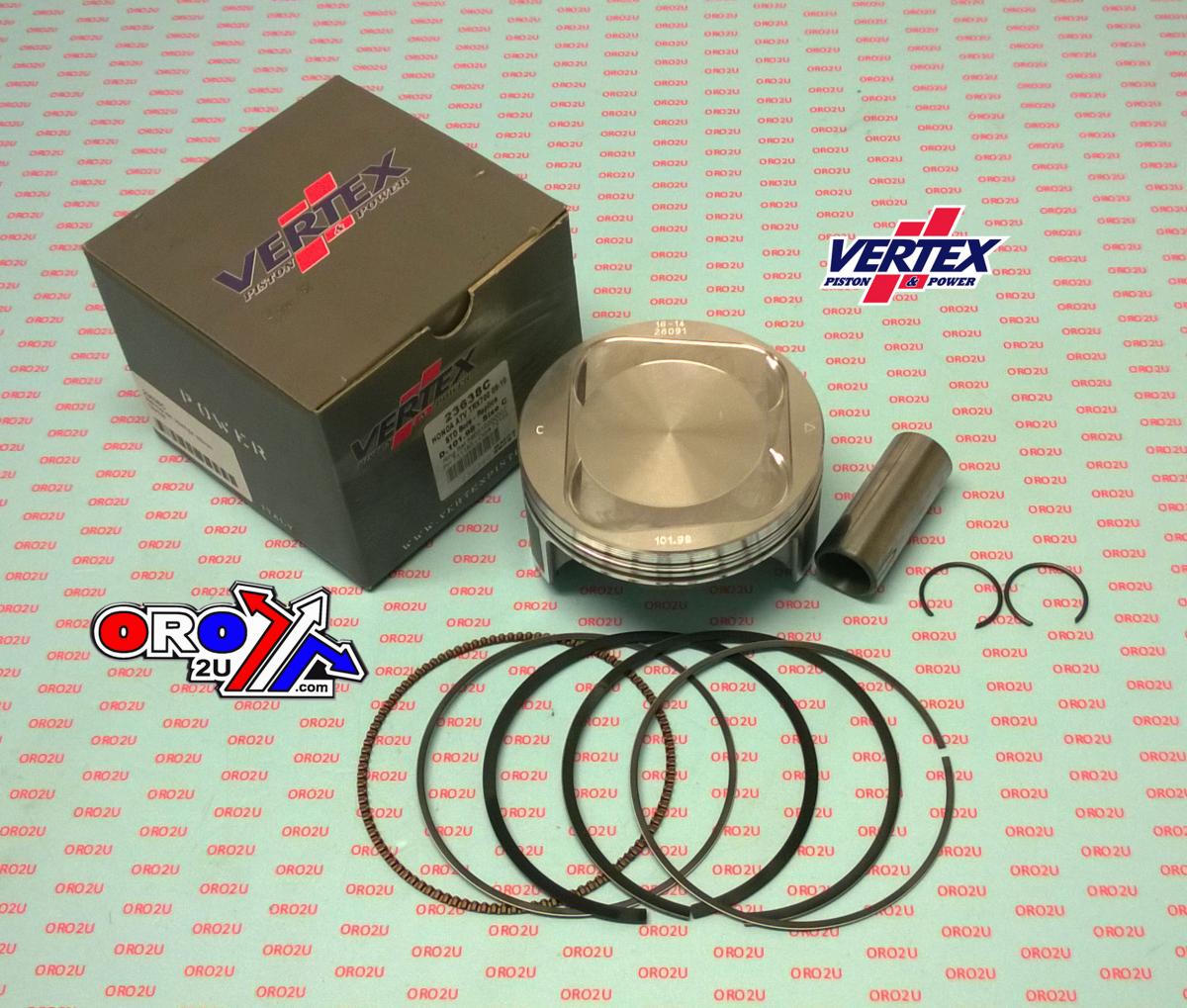Vertex Piston Kit Vertex 102.0 C Honda Trx 700 08-10, Vertex 23638c