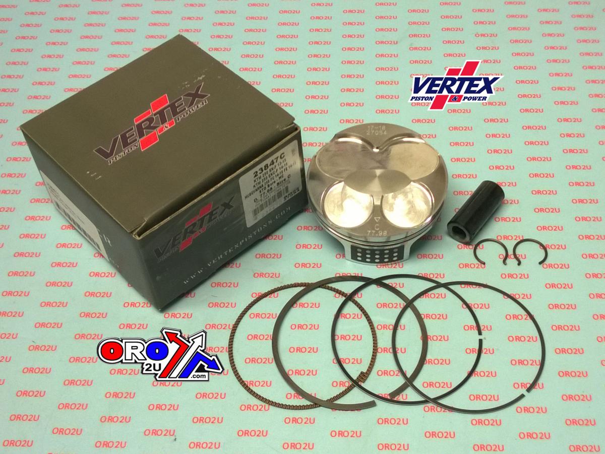 Vertex Piston Kit Vertex 78.0 B Hc KTM SX/EXC 250 13-16, Vertex 23847b Husky/husaberg Compr 14,3:1