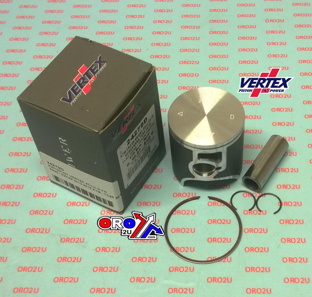 Vertex Piston Kit Vertex 47.0 D Fh Race KTM SX/EXC 85 03-22, Vertex 24279d Gas Gas/husky Flathead