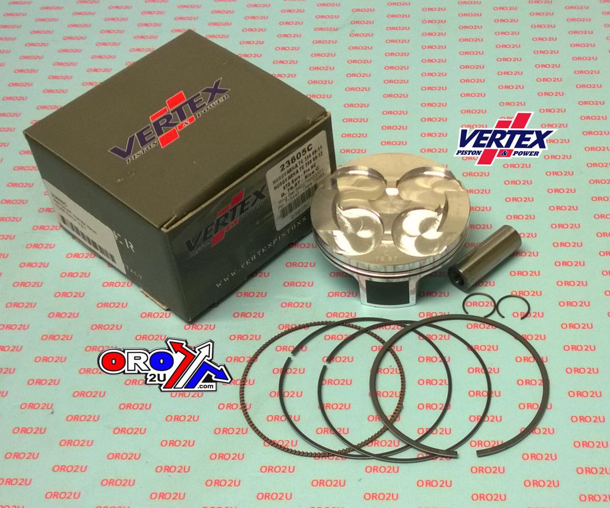 Vertex Piston Kit Vertex 79.0 a Hc Husqvarna TC/TE 250 09-12, Vertex 23605a Hc Compr 14.0:1