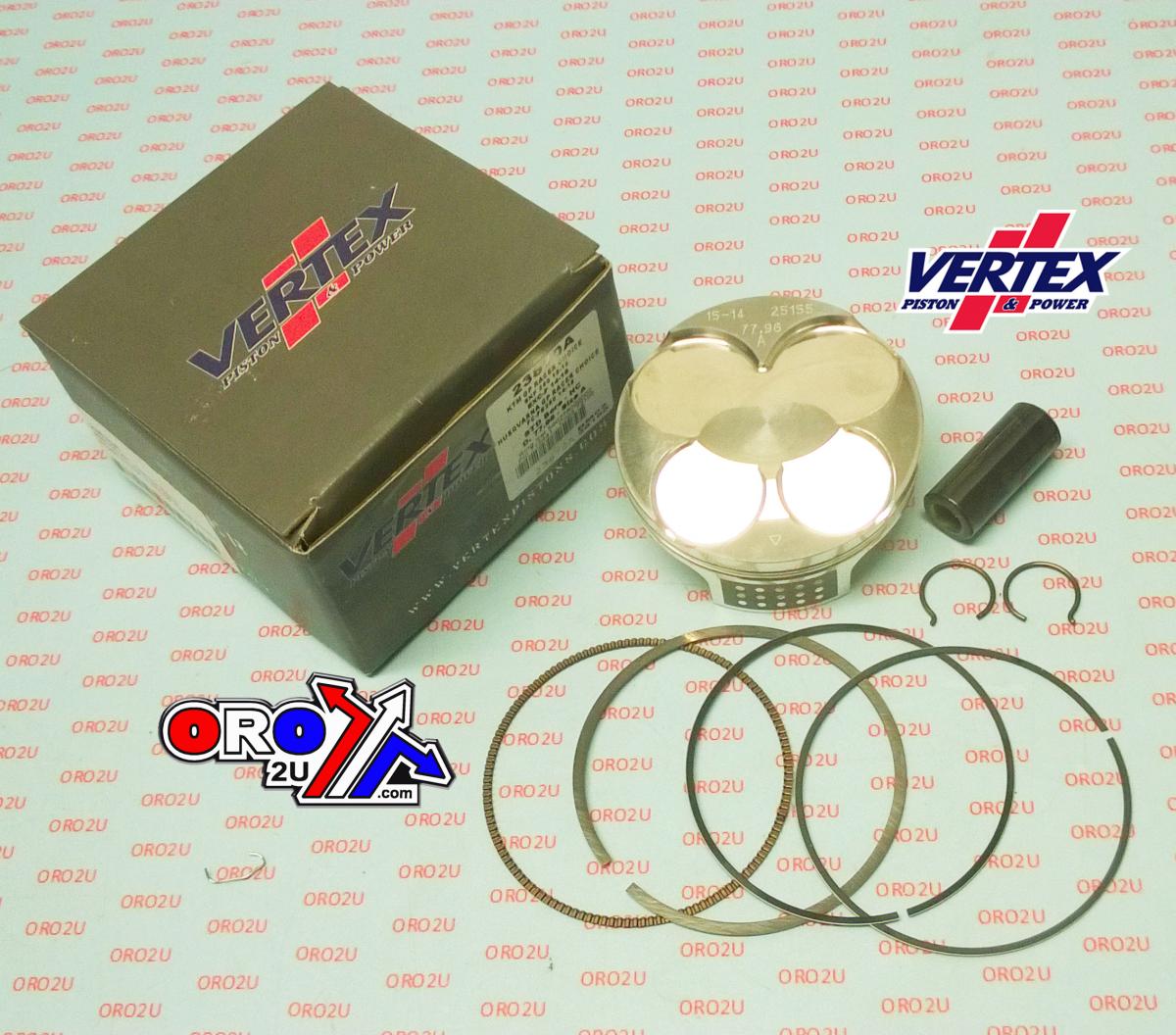 Vertex Piston Kit Vertex 78.0 a Gp KTM EXC/SX 250 13-16, Vertex 23870a Hc Compr 14,5:1 Husky Gp Racers Choice