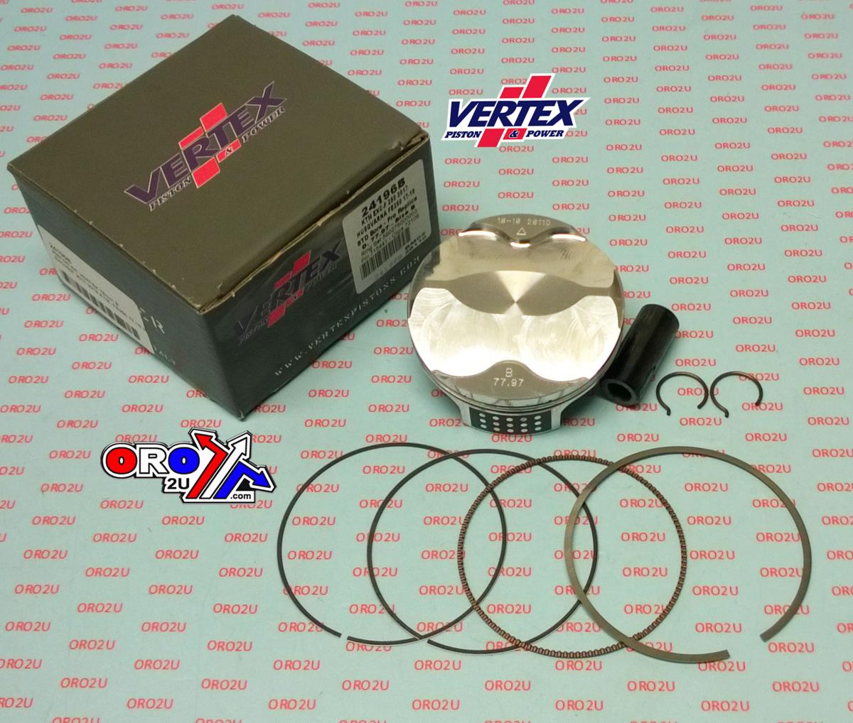 Vertex Piston Kit Vertex 78.0 C KTM EXC 250 17-22, Vertex 24196c Gas Gas/husky Compr 12,8:1