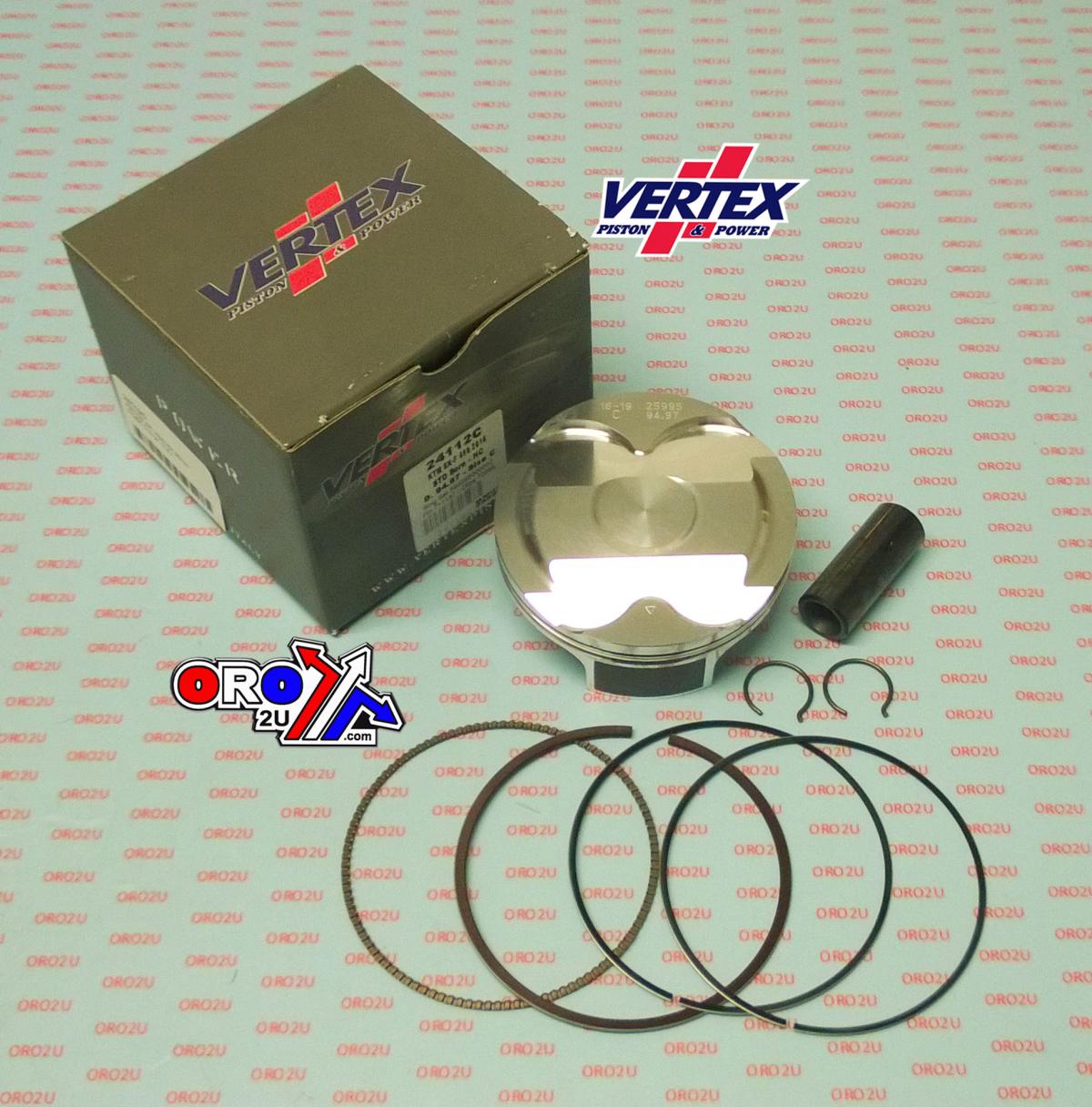 Vertex Piston Kit Vertex 95.0 C Hc KTM SX 450 16-22, Vertex 24112c Gas Gas/husky Hc Compr 13,6:1