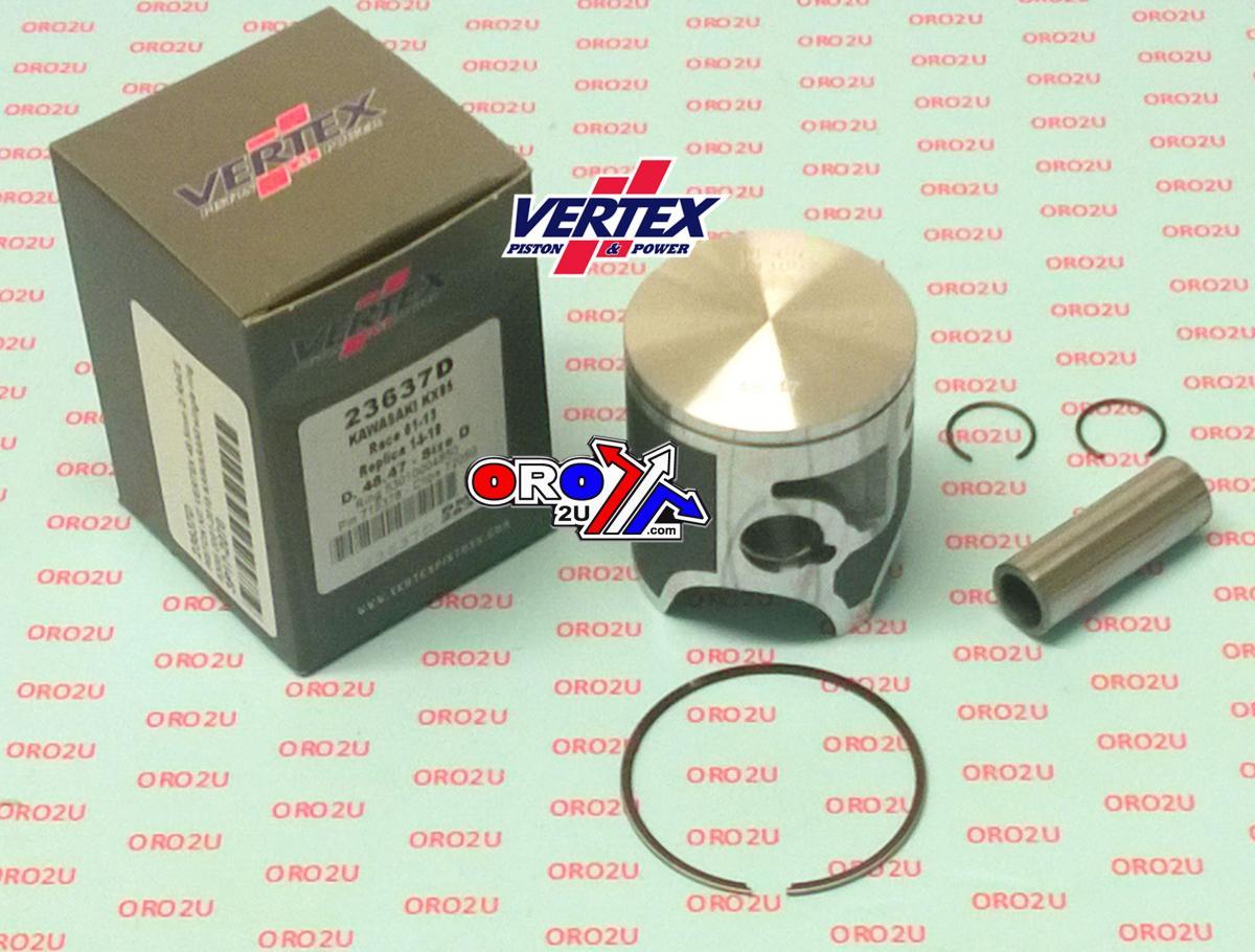 Vertex Piston Kit Vertex 48.5 a Kawasaki KX 85 01-22, Vertex 23637a Race Single Ring