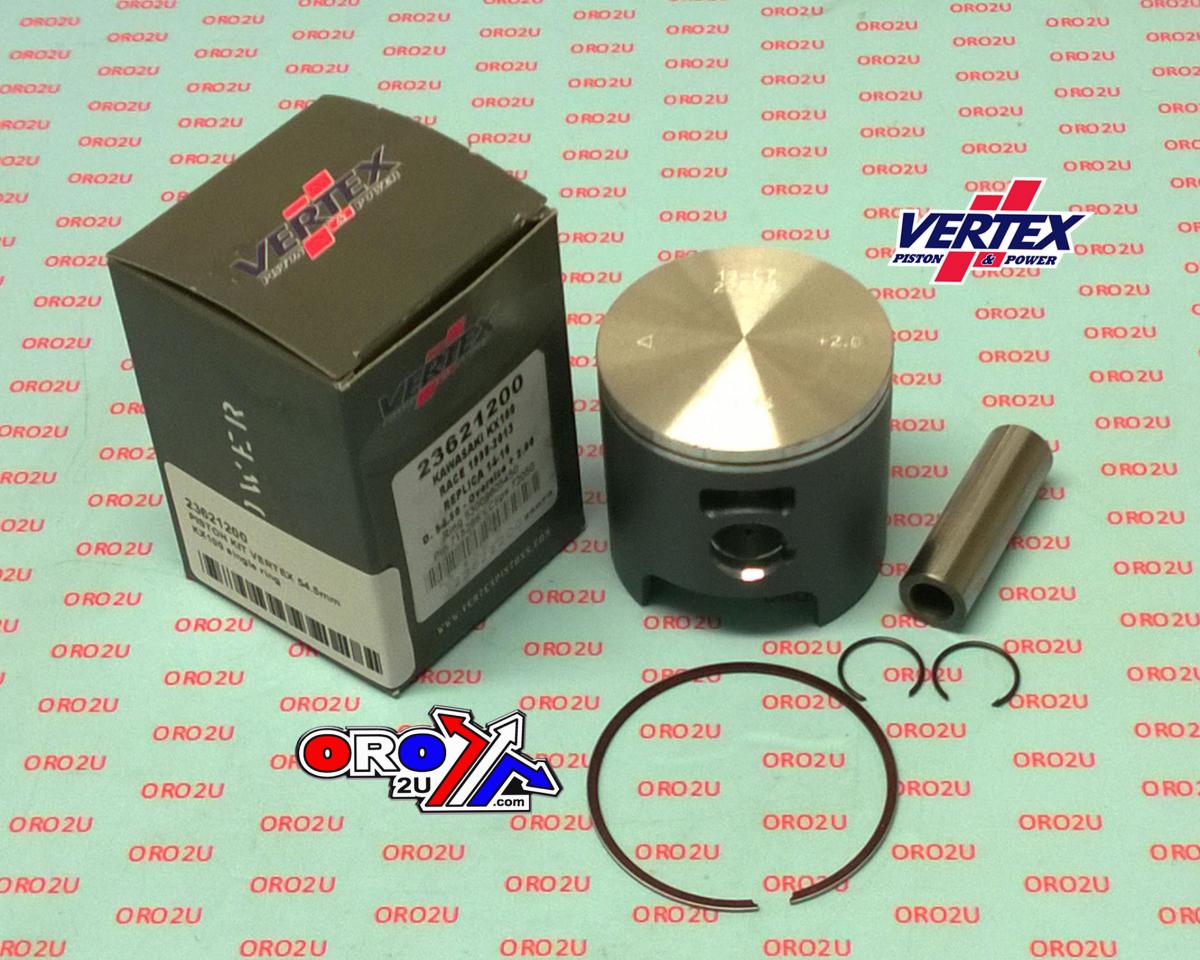 Vertex Piston Kit Vertex 52.5 B Kawasaki KX 100 98-22, Vertex 23621b Race Single Ring