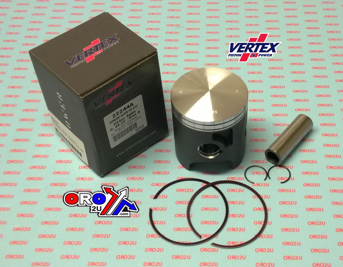 Vertex Piston Kit Vertex 68.0 Kawasaki KX/kxe 250 92-97, Vertex 22244160 Os +1.60