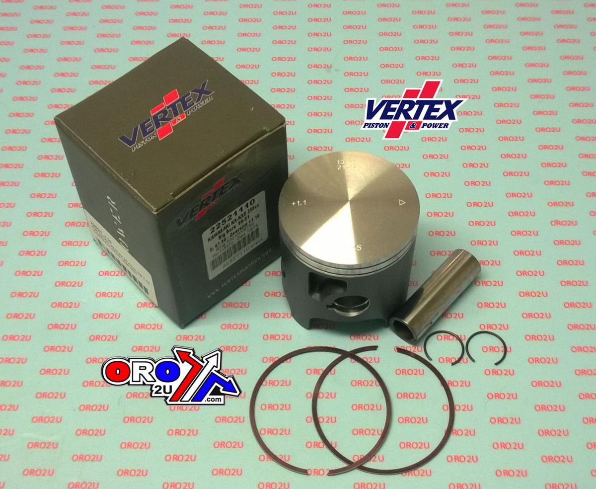 Vertex Piston Kit Vertex 68.0 Kawasaki KX/kxe 250 98-01, Vertex 22521160 Os +1.60