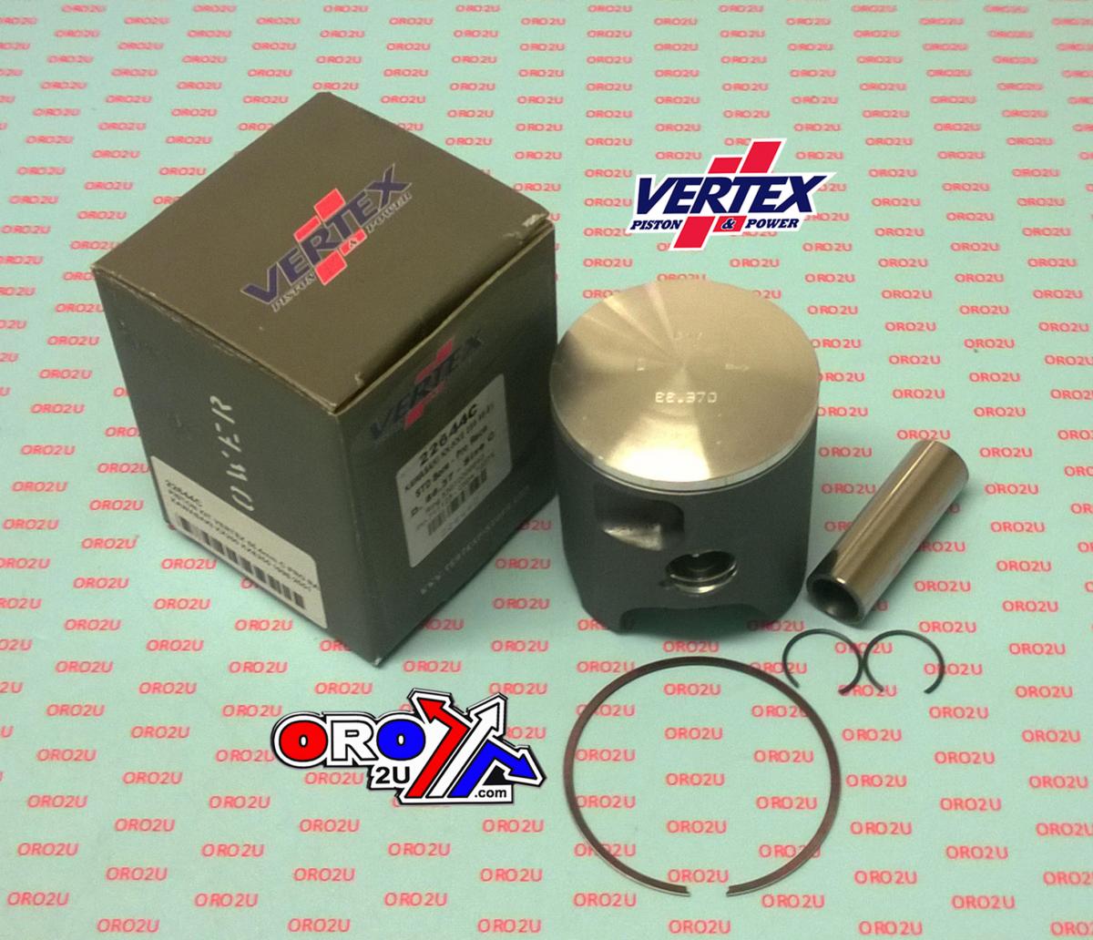 Vertex Piston Kit Vertex 66.4 D Kawasaki KX/kxe 250 98-01 Pro Race, Vertex 22644d Single Ring