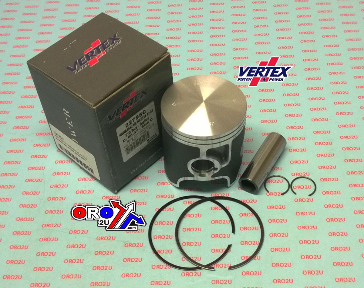 Vertex Piston Kit Vertex 67.5 Kawasaki KX/kxe 250 02-04, Vertex 22795110 Os +1.10