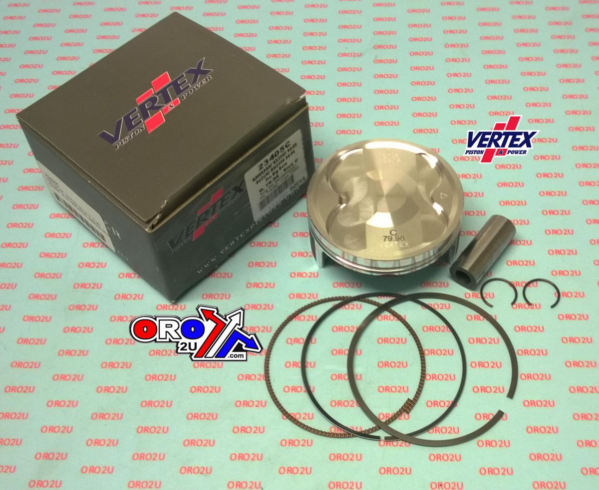 Vertex Piston Kit Vertex 80.0 B Kawasaki KX/kxe 250 04-09, Vertex 23405b Suzuki RMZ 250 Os +3.00 Big Bore