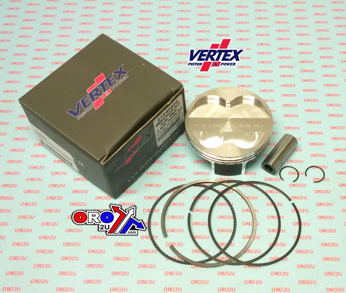 Vertex Piston Kit Vertex 83.0 Kaw KX/kxe 250 04-09, Vertex 23245600 Suz RMZ 250 Os +6.00 Big Bore Xl