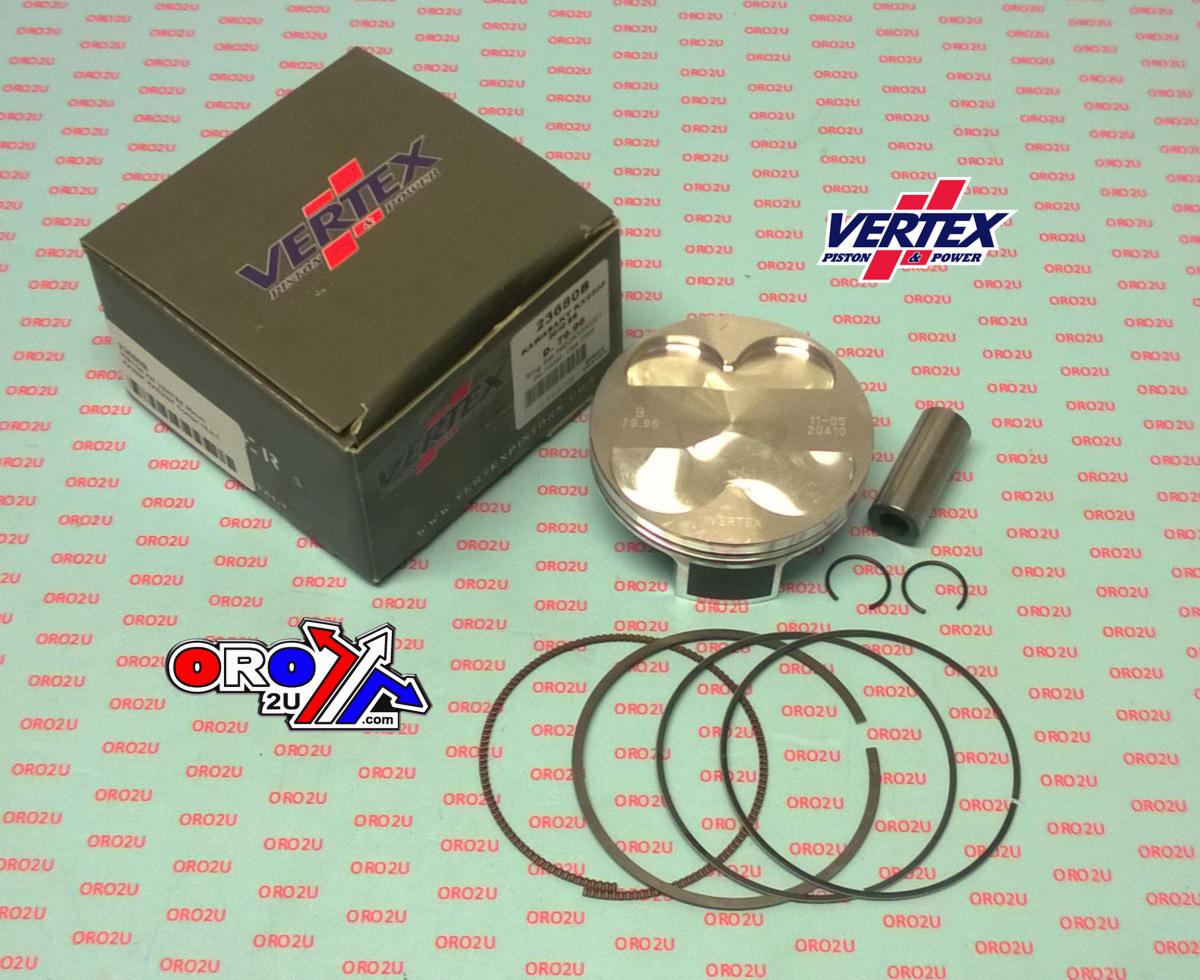 Vertex Piston Kit Vertex 80.0 C Kawasaki KX/kxe 250 2010, Vertex 23680c Os+3.00 Big Bore Compr 13,2:1