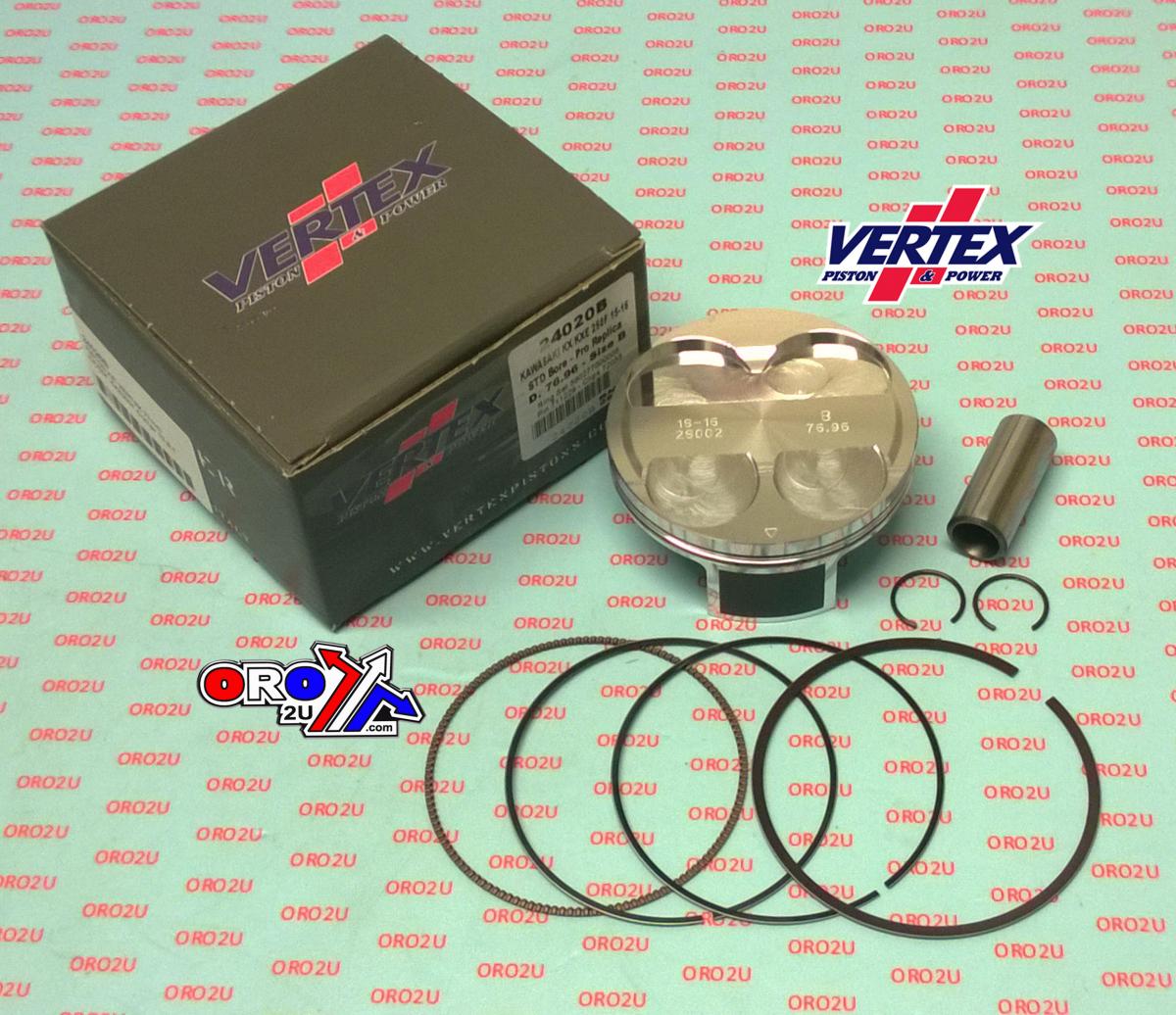 Vertex Piston Kit Vertex 77.0 a Kawasaki KX/kxe 250 14-15, Vertex 24020a Compr 13,8:1