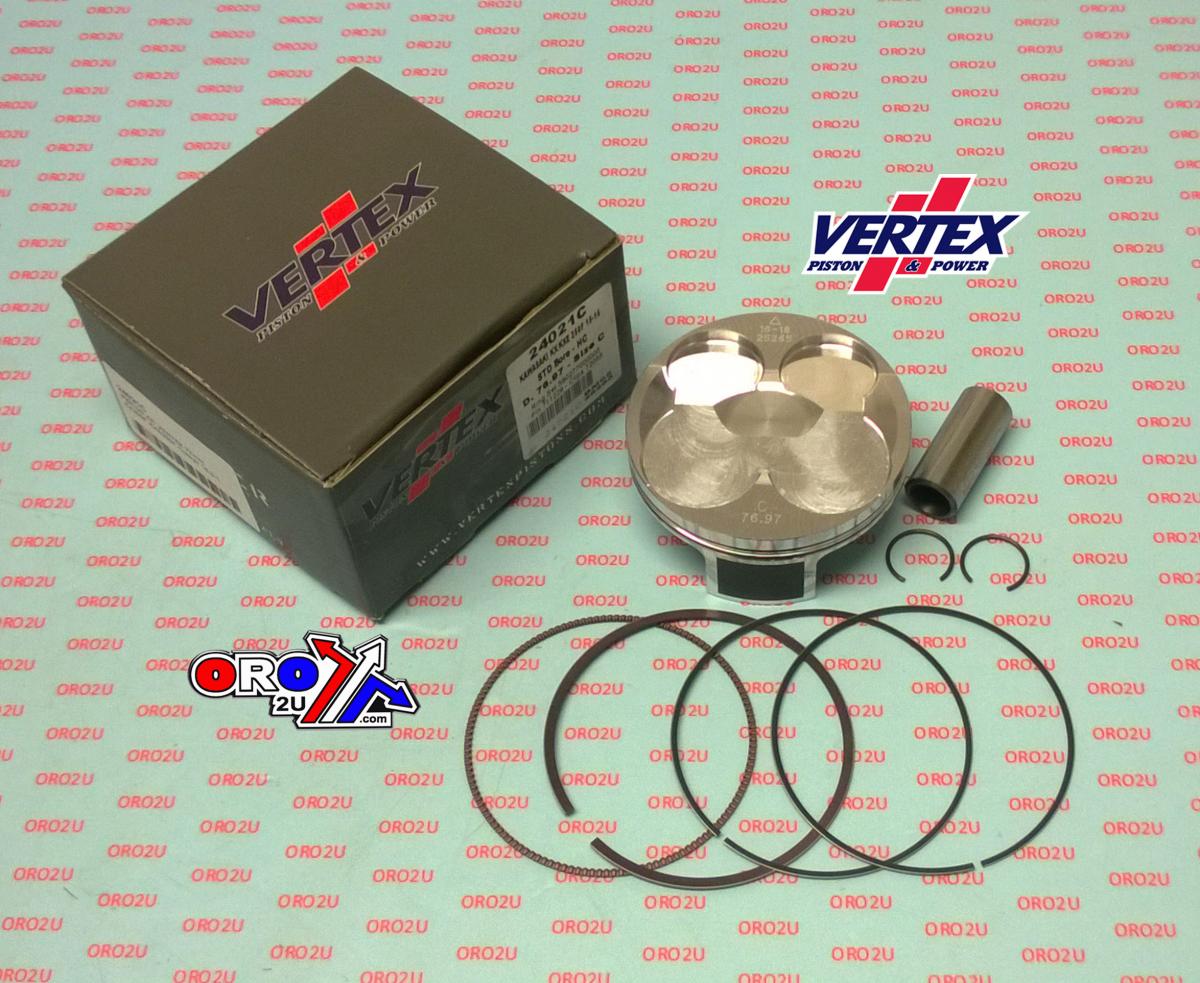 Vertex Piston Kit Vertex 77.0 D Hc Kawasaki KX/kxe 250 15-16, Vertex 24021d Hc Compr 14,3:1