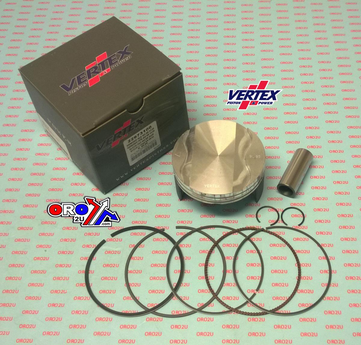 Vertex Piston Kit Vertex 91.0 Suzuki DRZ/ltz 400 00-12, Vertex 22973100 Big Bore Os +1.00 Kaw KLX/kfx 400