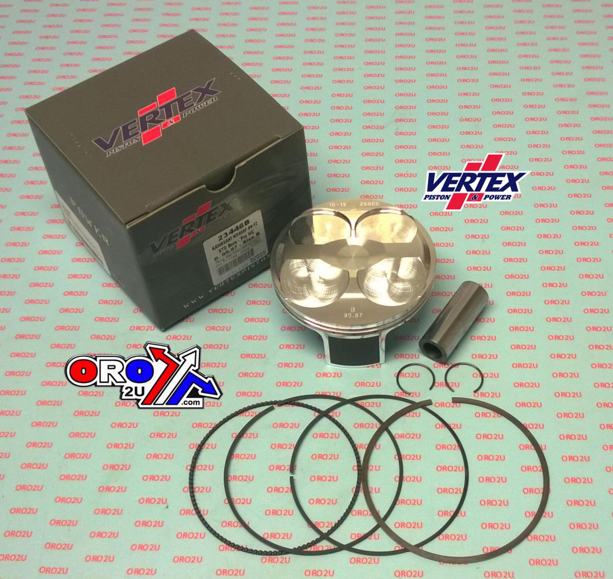 Vertex Piston Kit Vertex 96.0 C Hc Kawasaki KX 450 09-12, Vertex 23446c Hc Compr 13,2:1