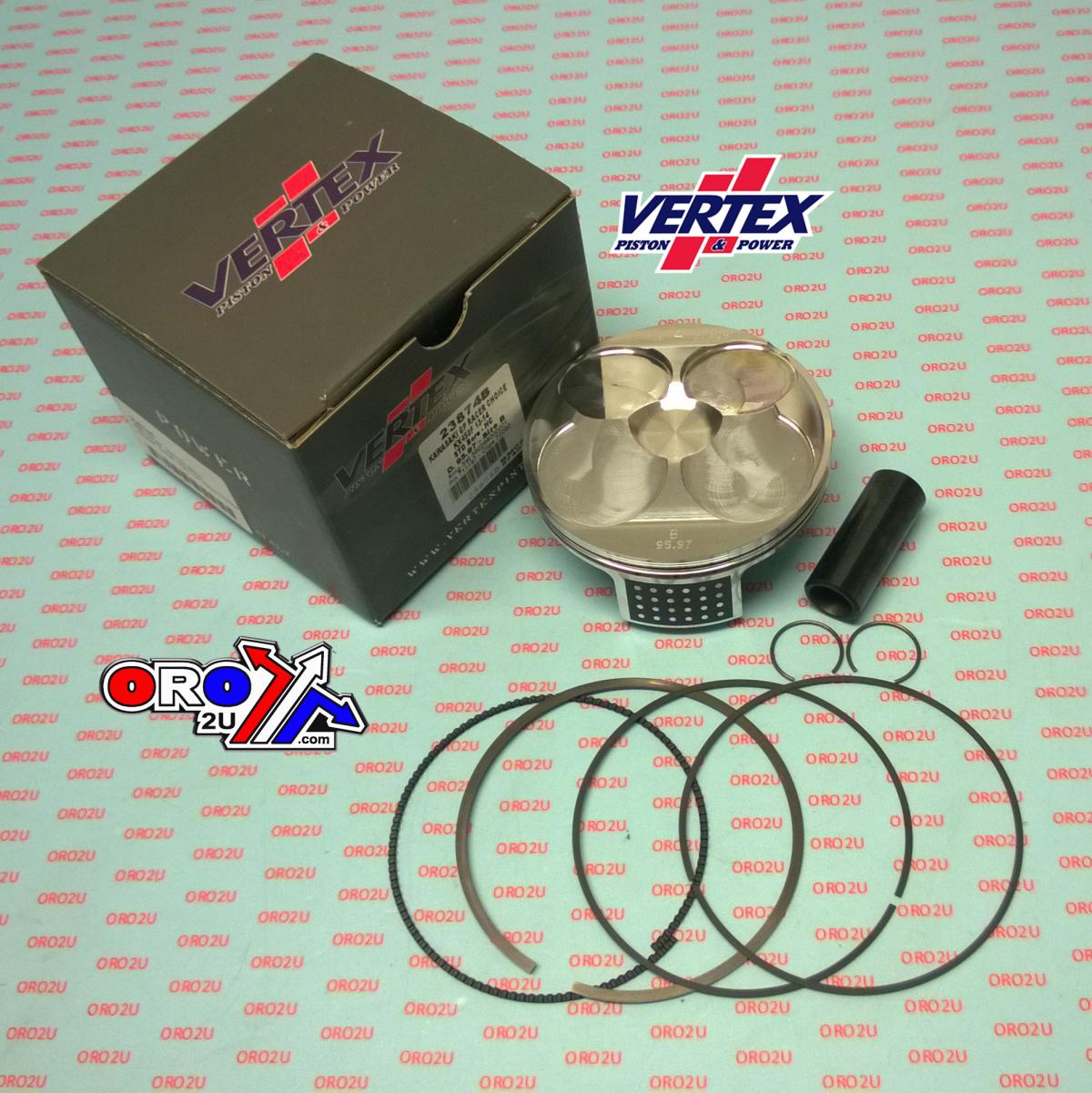 Vertex Piston Kit Vertex 96.0 B Gp Kawasaki KX 450 13-14/16-18, Vertex 23874b Hc Compr Gp Racers Choice
