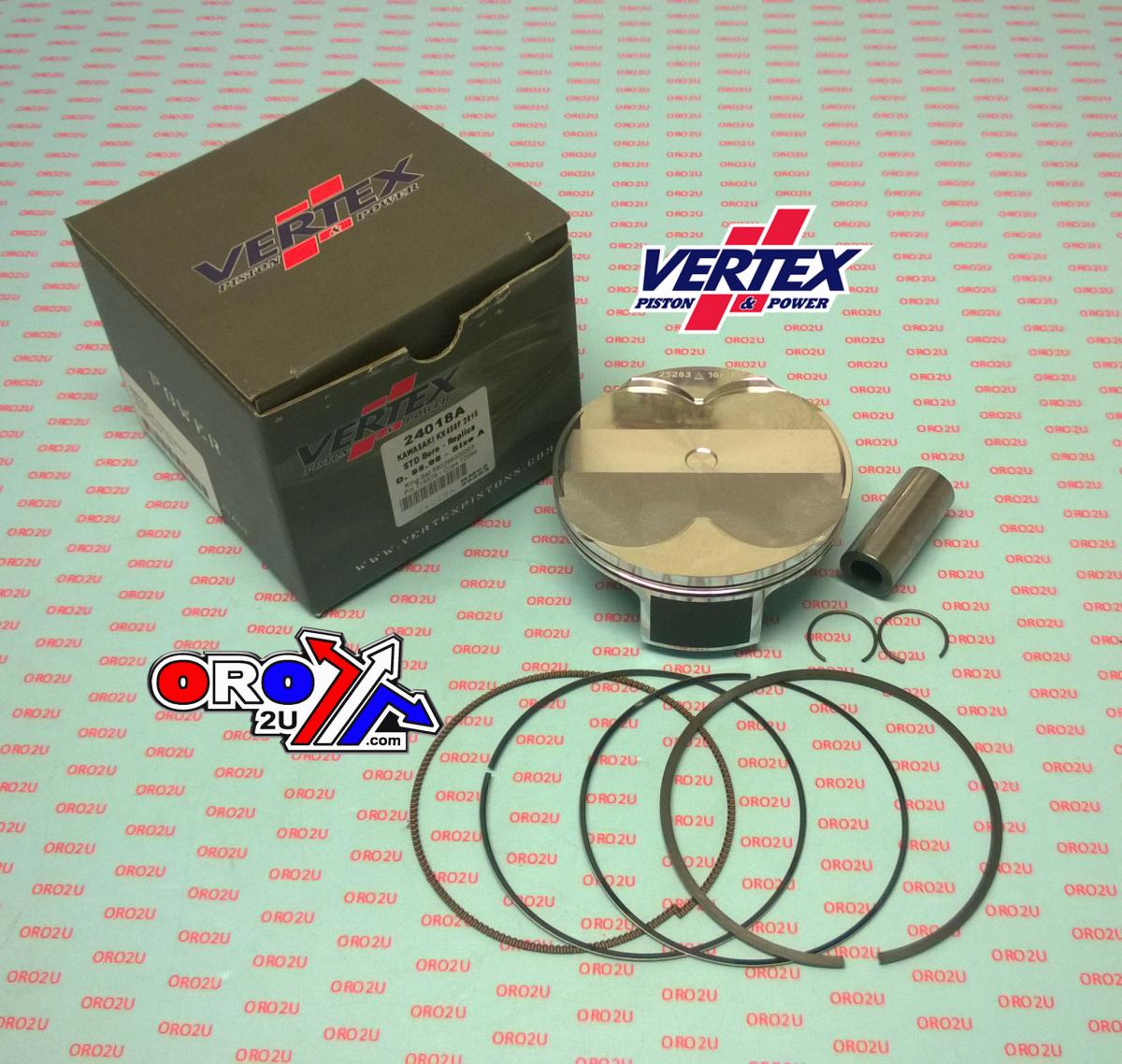 Vertex Piston Kit Vertex 96.0 C Kawasaki KX 450 2015, Vertex 24018c Compr 12,5:1