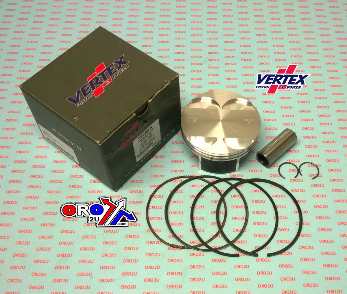 Vertex Piston Kit Vertex 90.0 Suzuki Ltz 400 Stroker 00-12, Vertex 23609a Kawasaki Kfx 400 Stroker