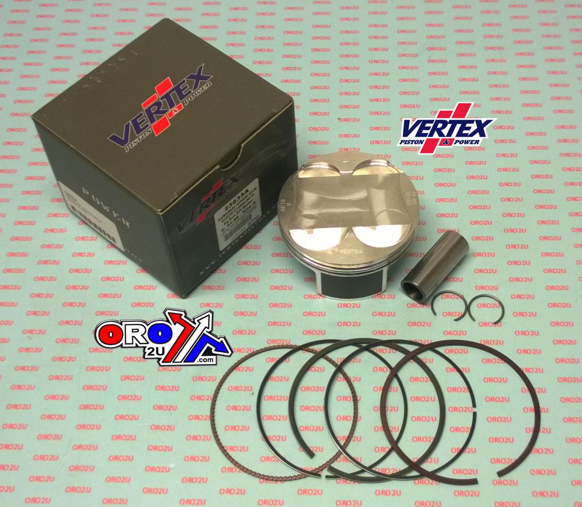 Vertex Piston Kit Vertex 92.0 Suzuki Ltz 400 Stroker 03-12, Vertex 23635a Os+2.00 Big Bore Kawasaki Kfx 400