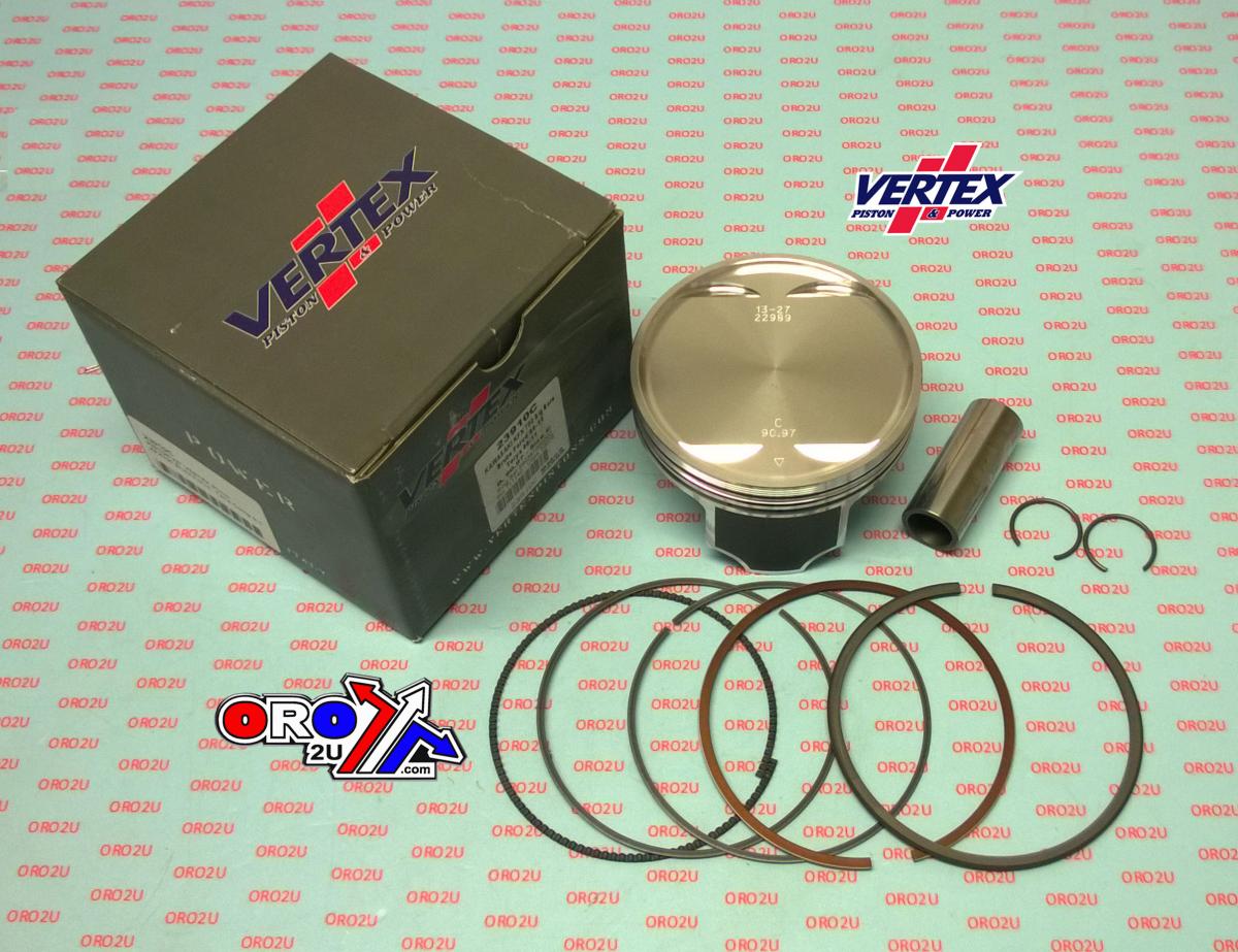 Vertex Piston Kit Vertex 91.0 a Kawasaki Kfx 750 05-14 Big Bore, Vertex 23910a Os+6:00 Brute Force/terix Compr 9:1